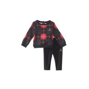 Jordan Baby Girls Flight Plaid Shine Leggings (Infant) Black 9 Months (Infant)